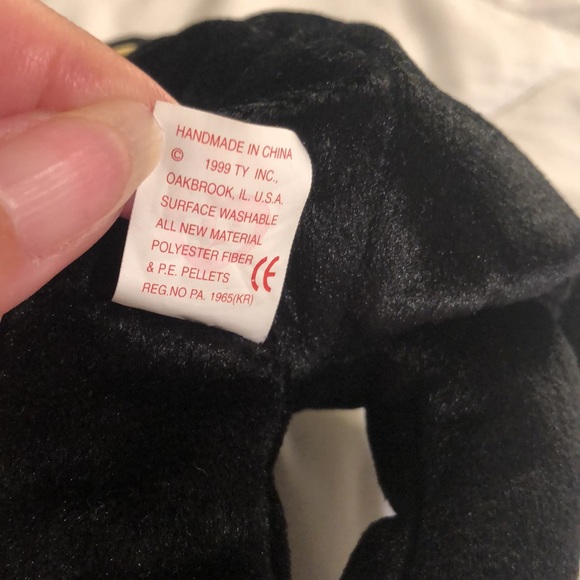 “The End” Bear TY Beanie Baby, Black Bear, Vintage Collectible 1999 - Picture 13 of 14